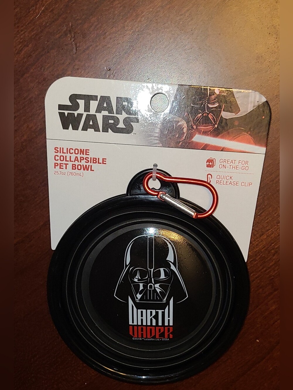 Star Wars Darth Vader Silicone Collapsible Pet Bowl
